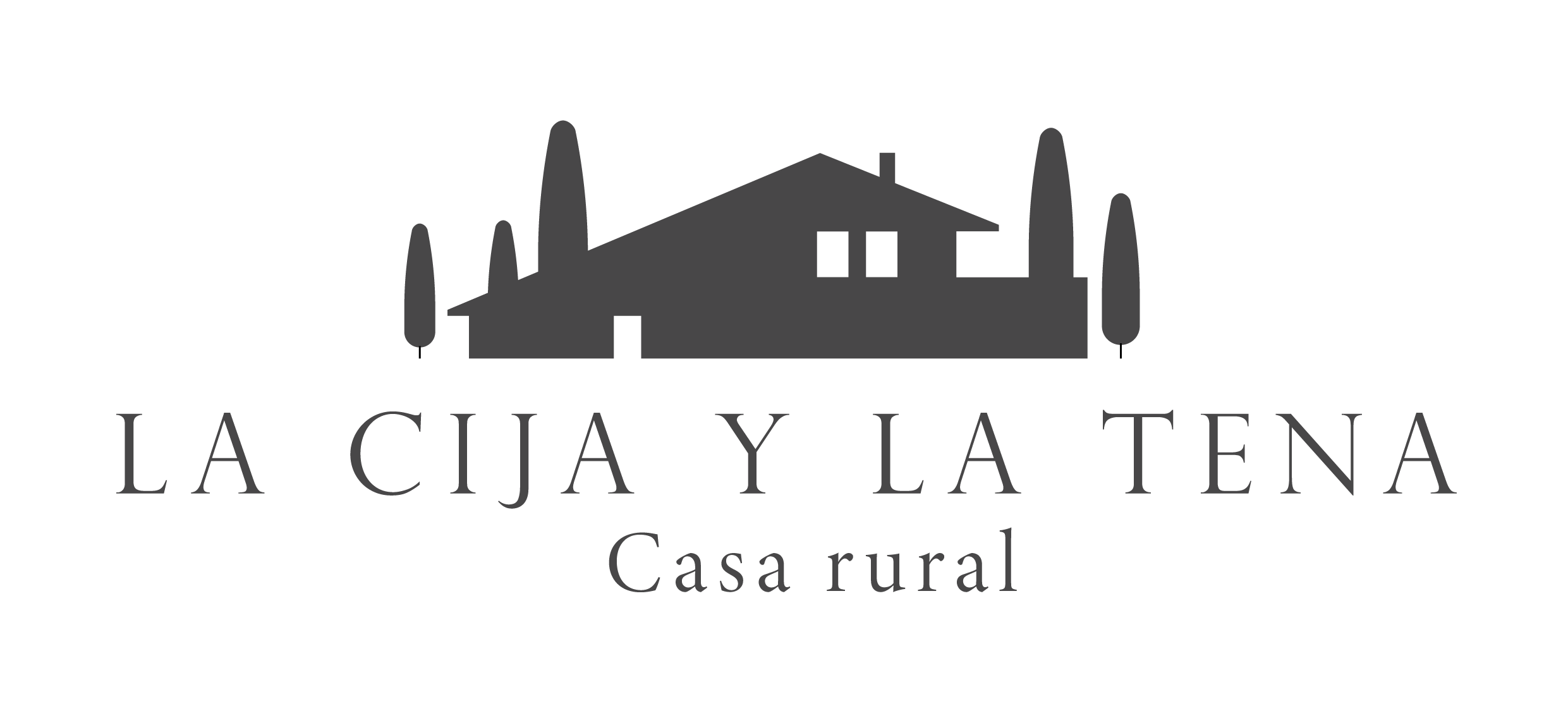 Logo casa rural La Cija La tena 1_Negro