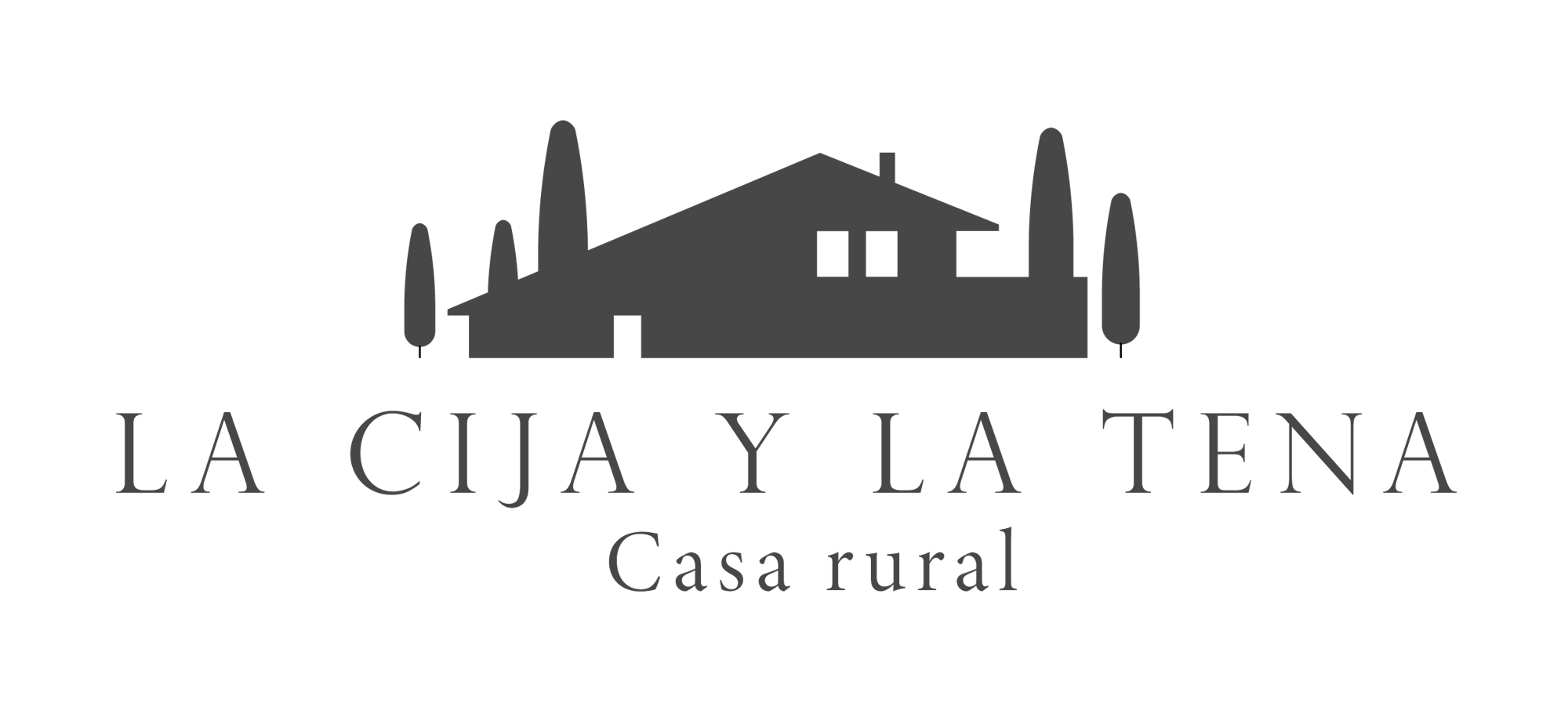 Logo casa rural La Cija La tena 1_Negro